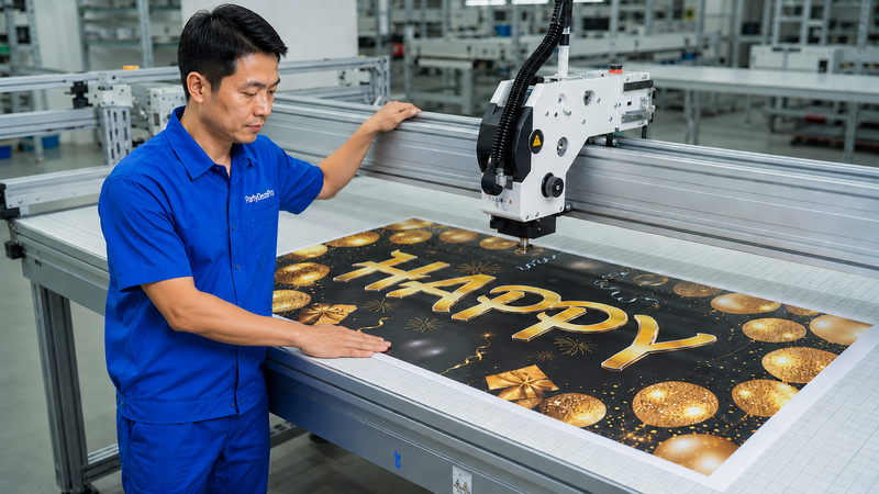 birthday banner Manufacturing Process 