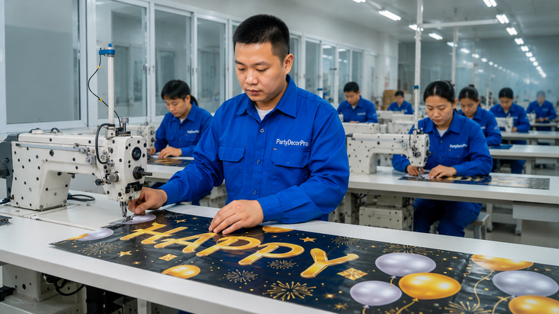 birthday banner Manufacturing Process 