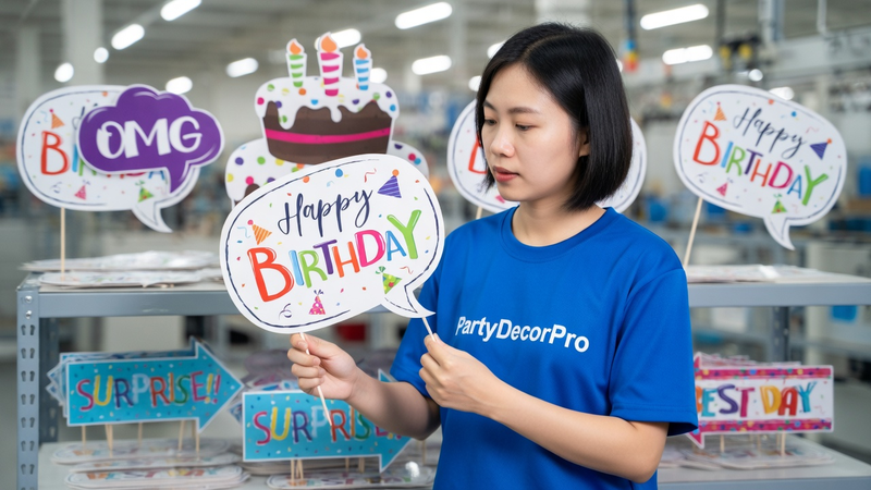 birthday photo booth props Manufacturing Process 