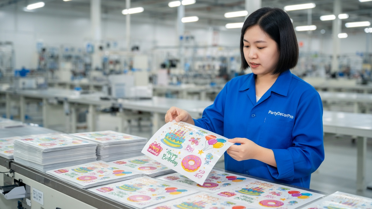 birthday stickers Manufacturing Process