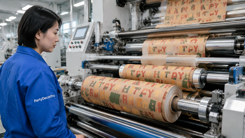 birthday wrapping paper Manufacturing Process