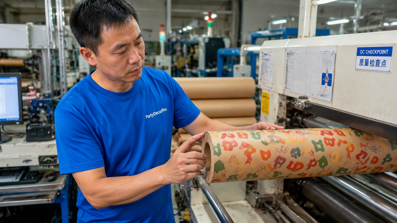 birthday wrapping paper Manufacturing Process