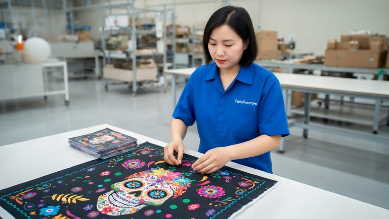 black tablecloths Manufacturing Process 
