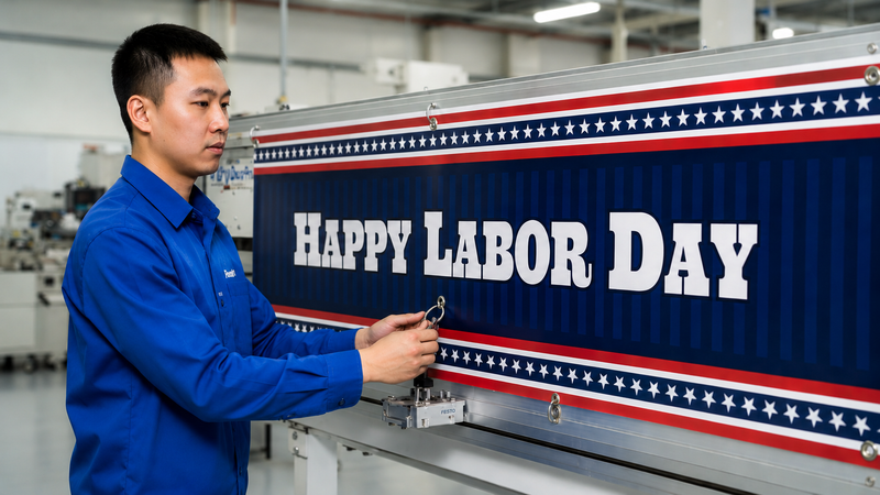 blue banner Manufacturing Process 
