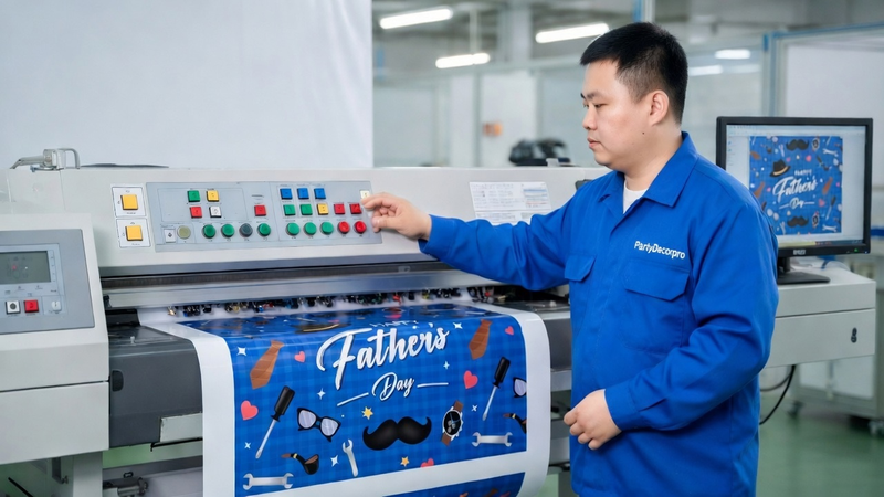 blue tablecloths Manufacturing Process 