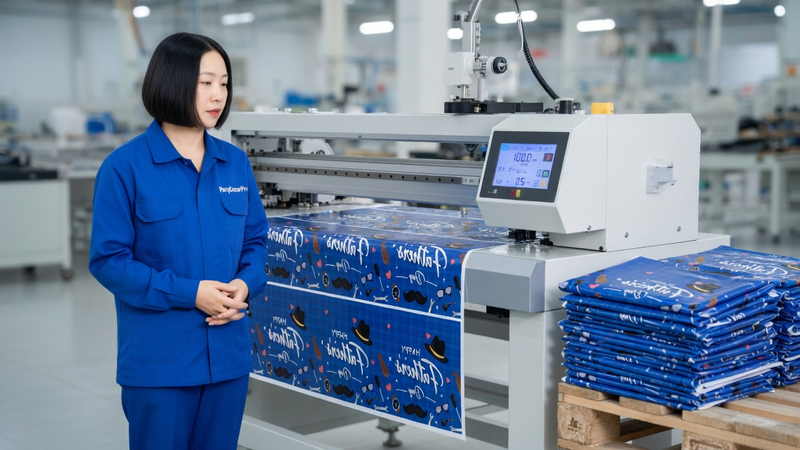 blue tablecloths Manufacturing Process 