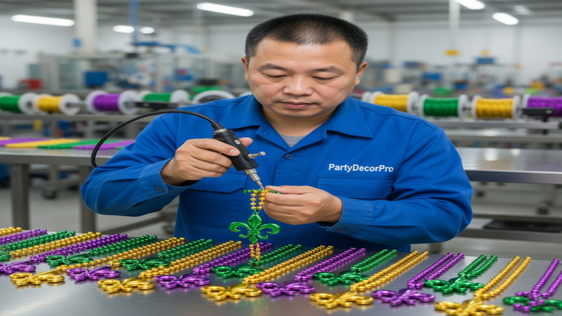 bulk mardi gras beads Manufacturing Process