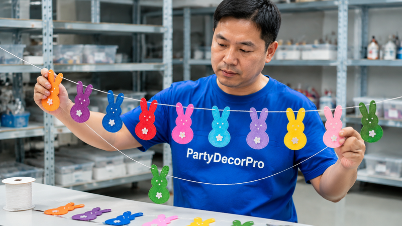 bunny banner Manufacturing Process 