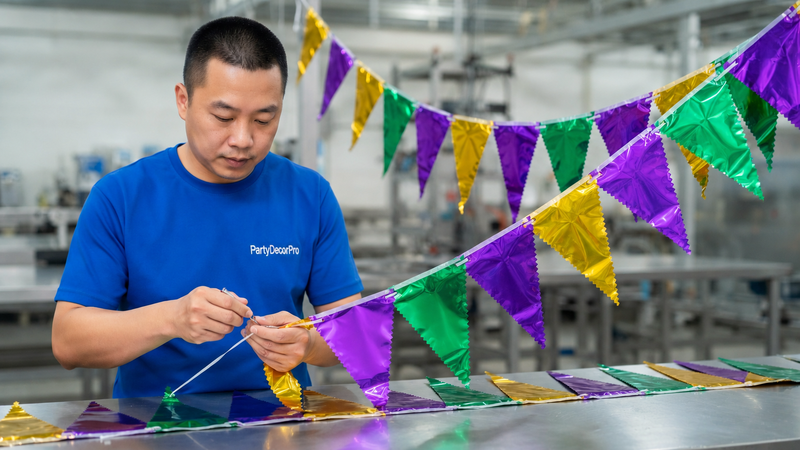bunting banner Manufacturing Process 
