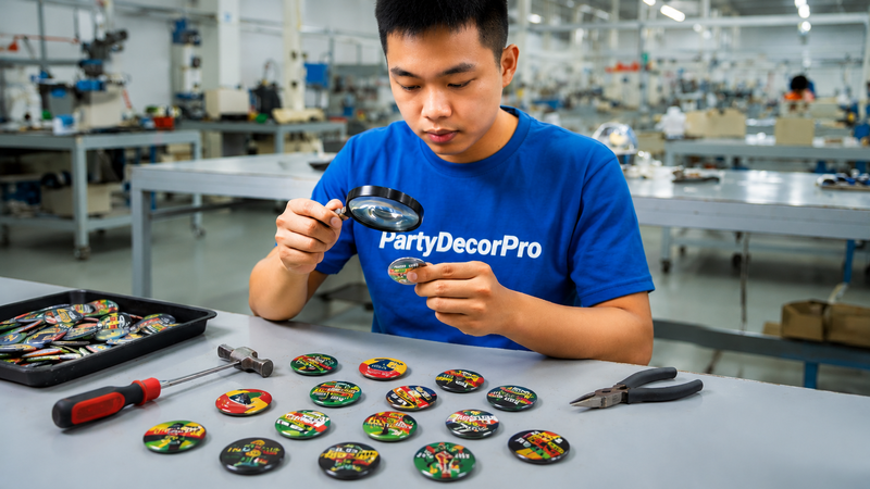button pins Manufacturing Process 