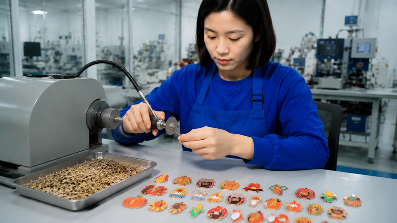 button pins custom Manufacturing Process 