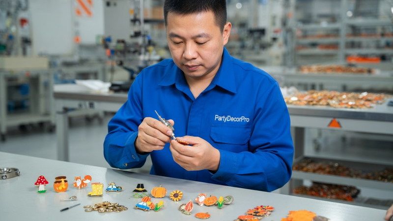 button pins custom Manufacturing Process 