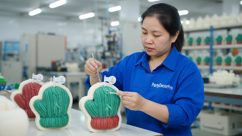 candle decorations christmas Manufacturing Process 