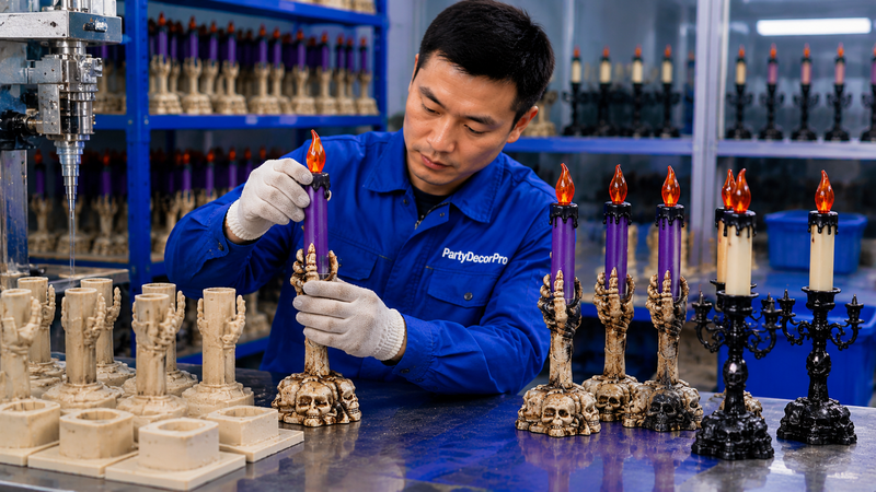 candle halloween decorations Manufacturing Process 