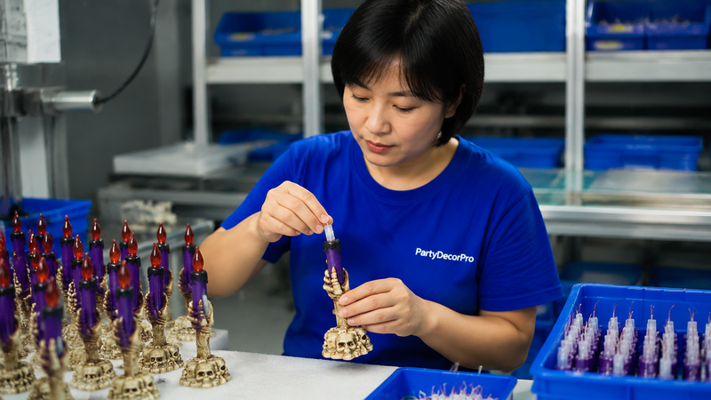 candle halloween decorations Manufacturing Process 