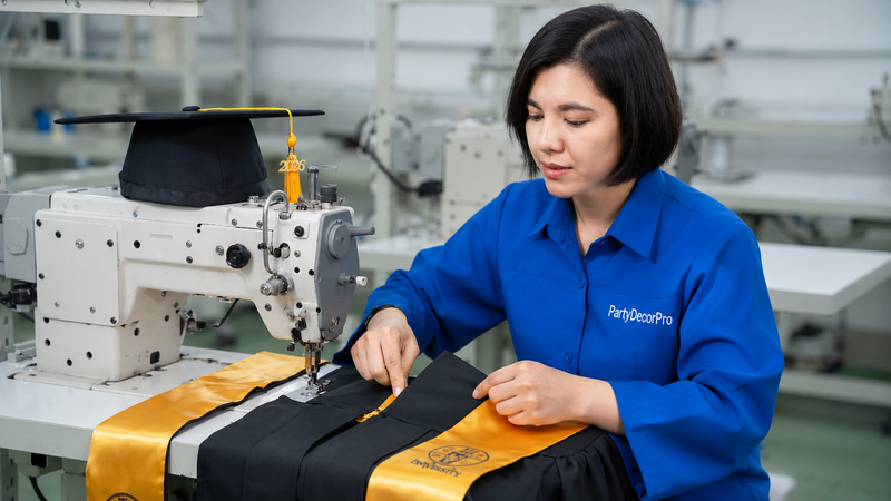 cap and gown Manufacturing Process 