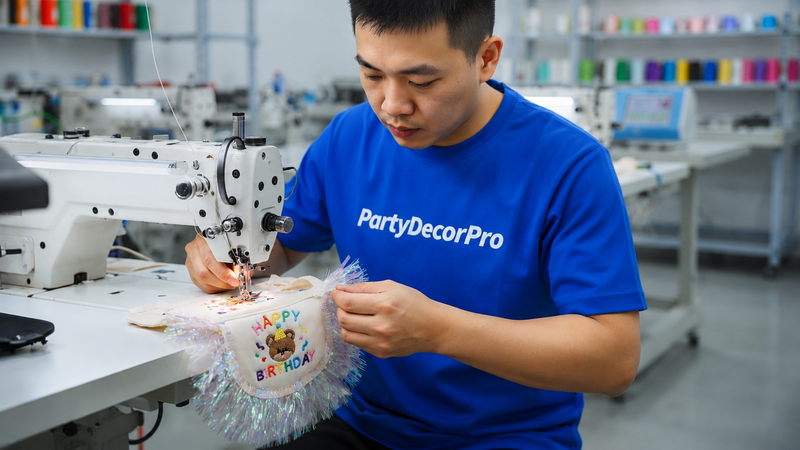 cat birthday party decorations Manufacturing Process 