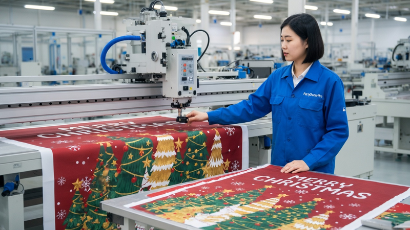 christmas flag Manufacturing Process 