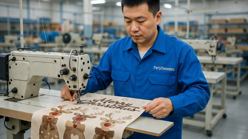 christmas flags Manufacturing Process 