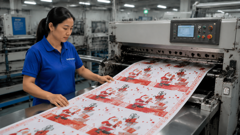 christmas paper napkins Manufacturing Process 
