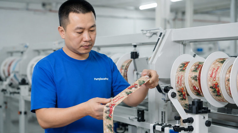 christmas ribbons Manufacturing Process 