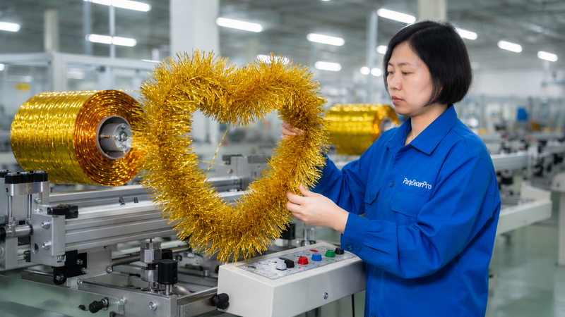 christmas tree garland Manufacturing Process 