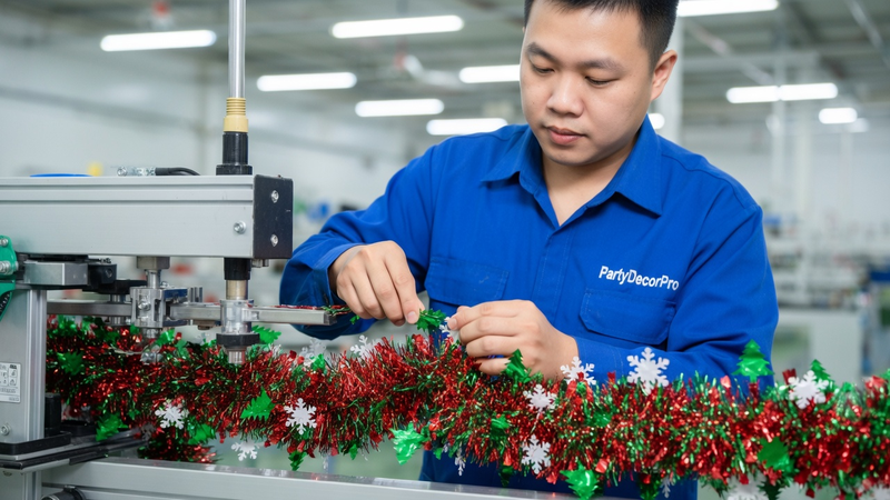 christmas tree tinsel Manufacturing Process 