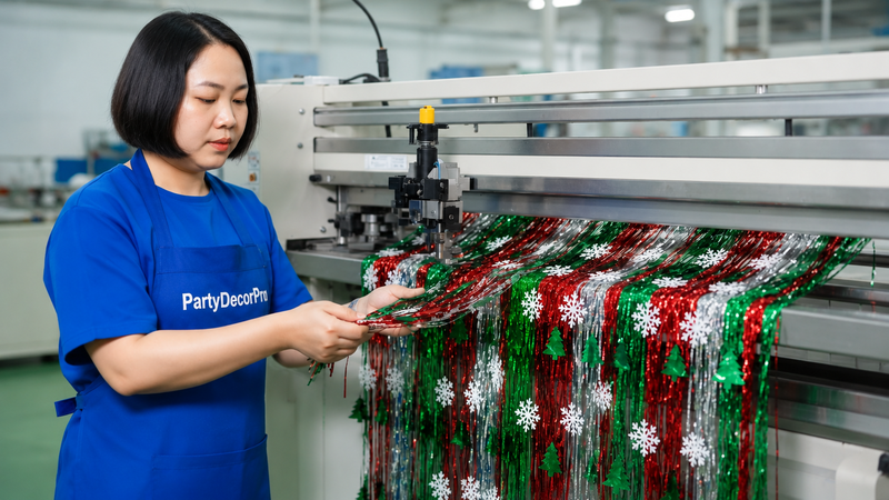 christmas tree tinsel Manufacturing Process 