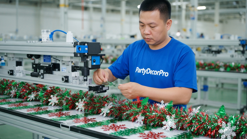 christmas tree tinsel Manufacturing Process 