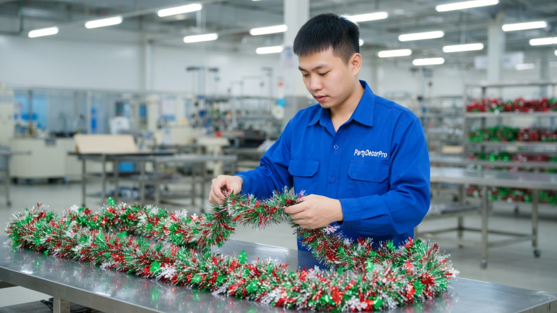 christmas tree tinsel Manufacturing Process 