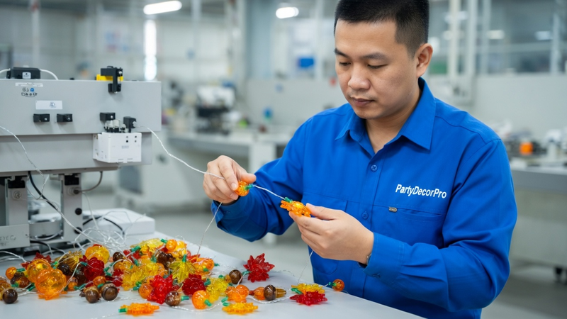 colored string lights Manufacturing Process 