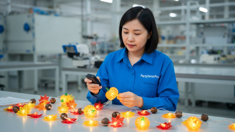 colored string lights Manufacturing Process 