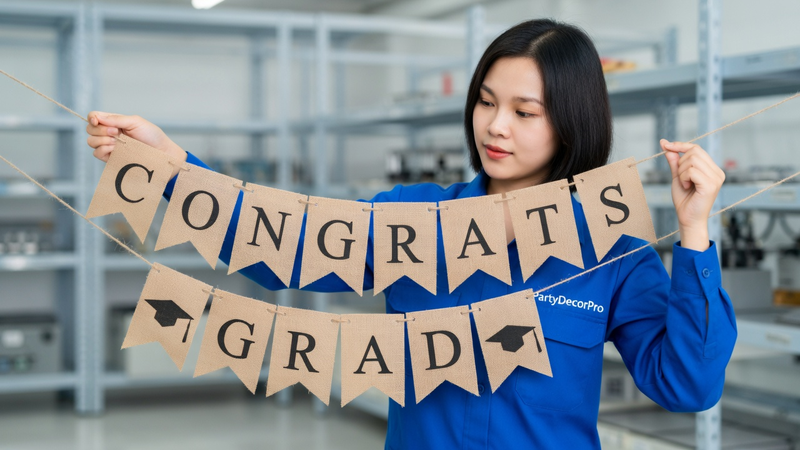 congratulations graduate banner Manufacturing Process 
