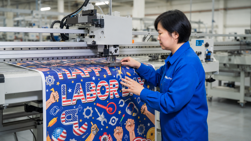 custom banner printing Manufacturing Process 