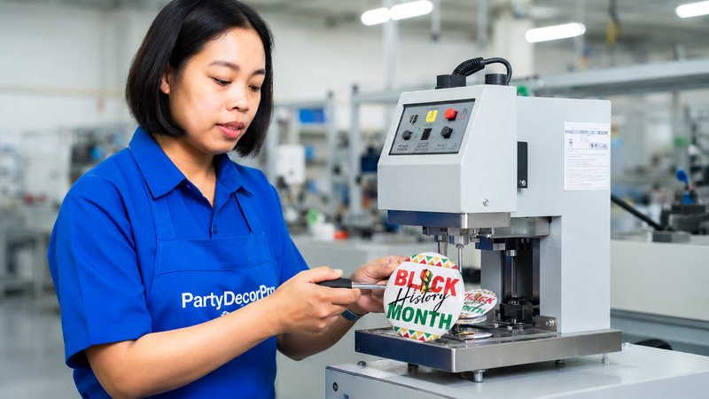 custom buttons wholesale Manufacturing Process 