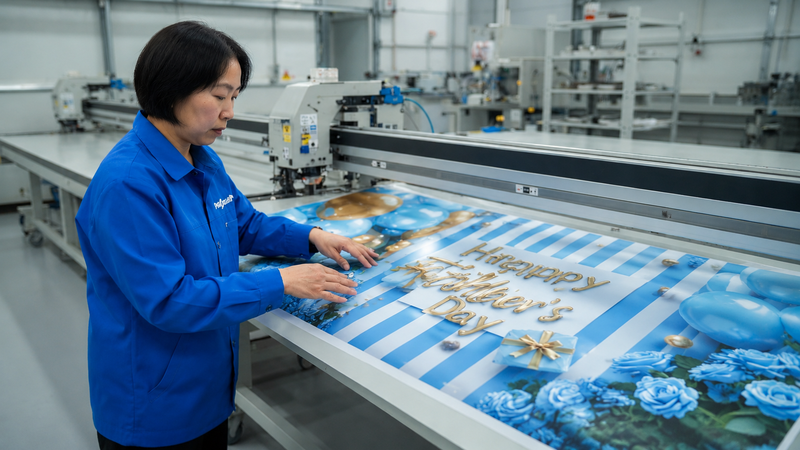 custom canvas banner Manufacturing Process 