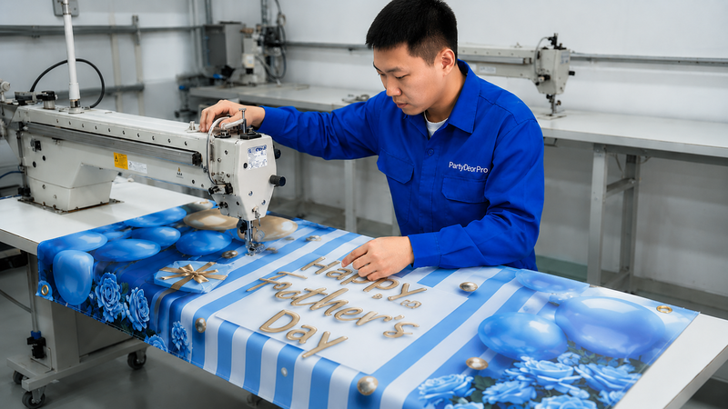 custom canvas banner Manufacturing Process 