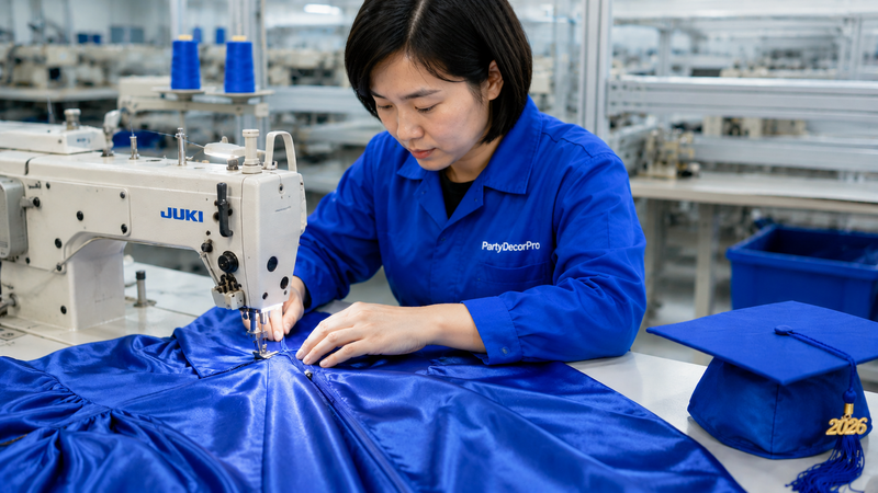 custom cap and gown Manufacturing Process 