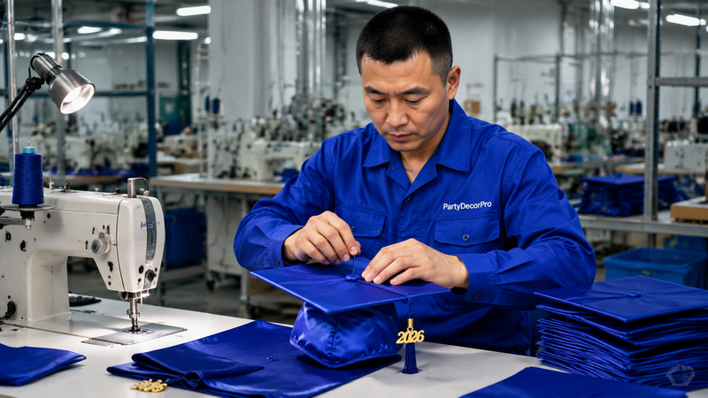 custom cap and gown Manufacturing Process 