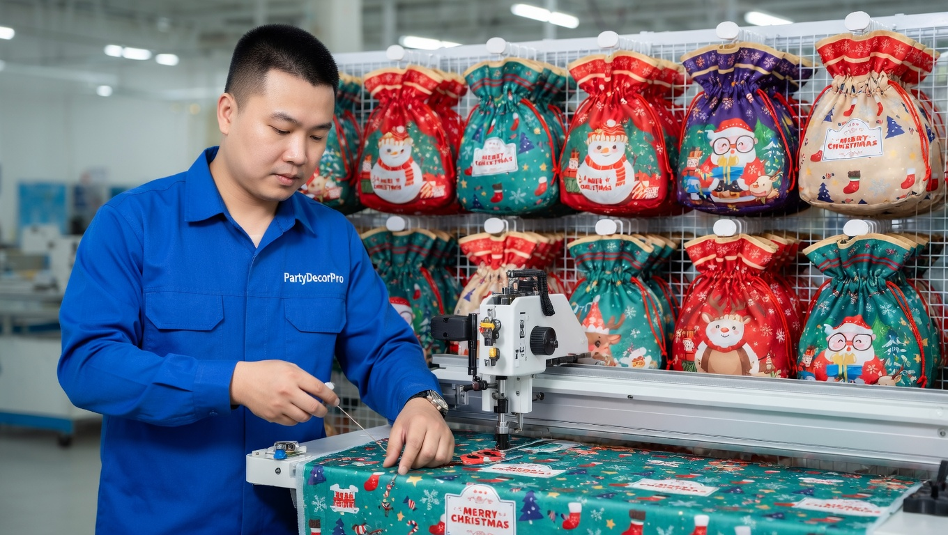 custom christmas gift bags Manufacturing Process