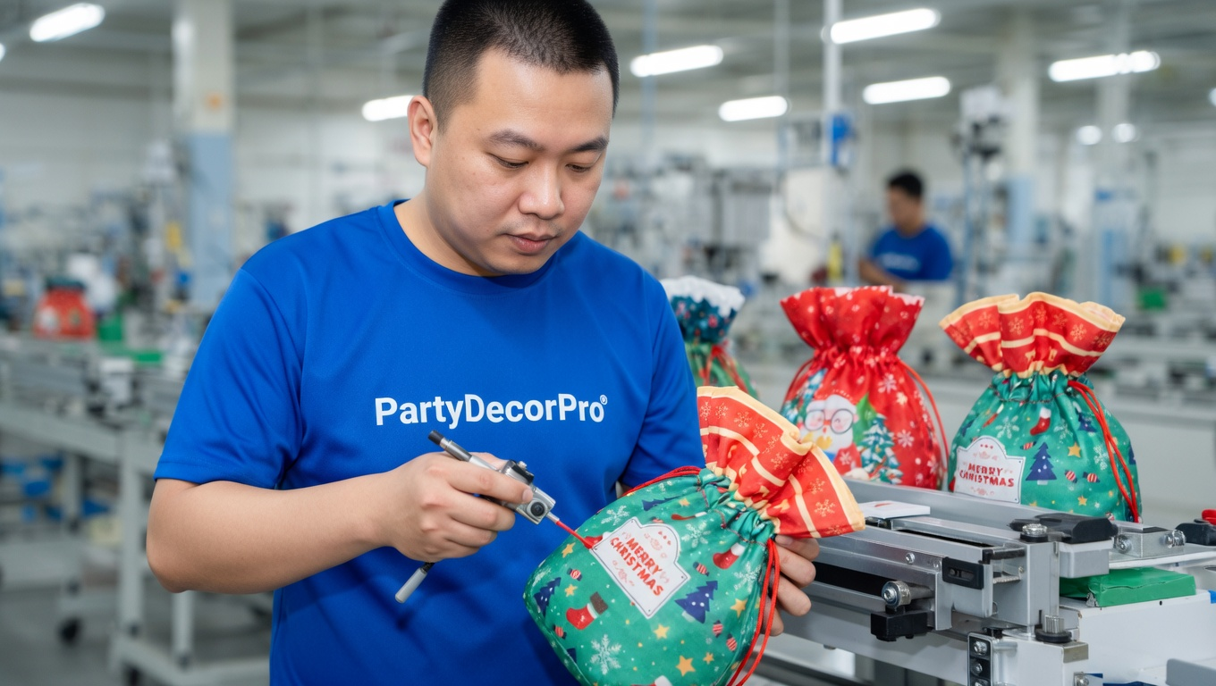 custom christmas gift bags Manufacturing Process