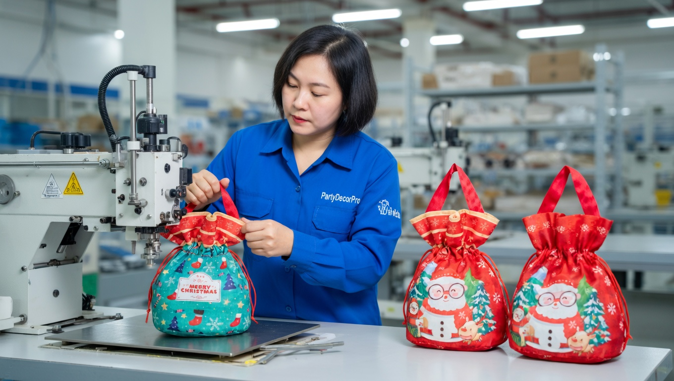custom christmas gift bags Manufacturing Process