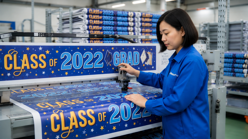 custom fabric banner Manufacturing Process 
