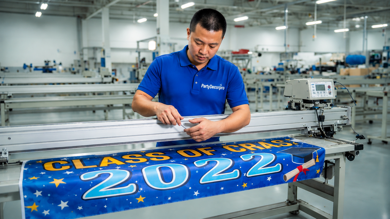 custom fabric banner Manufacturing Process 