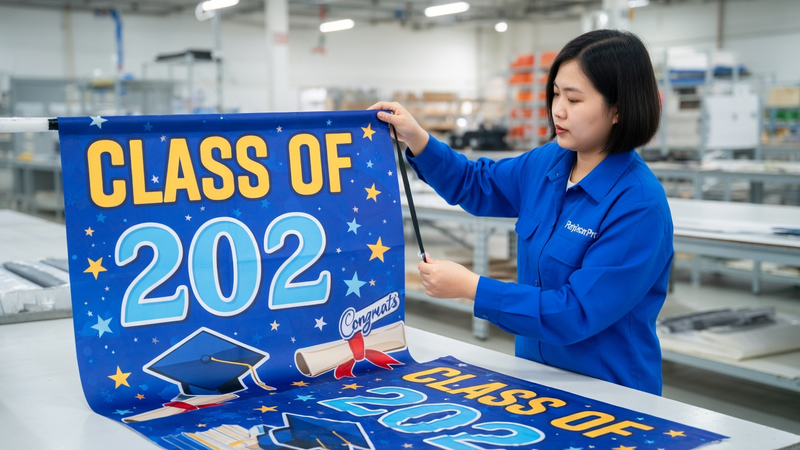 custom fabric banner Manufacturing Process 