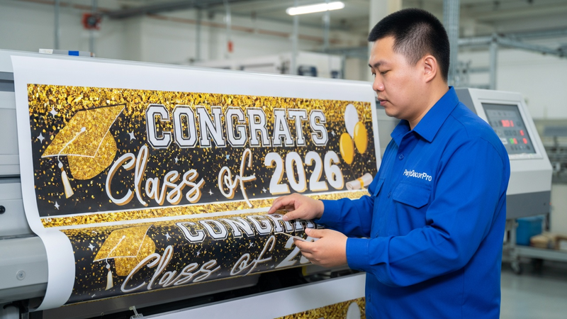 custom graduation banner Manufacturing Process 