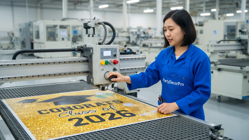 custom graduation banner Manufacturing Process 