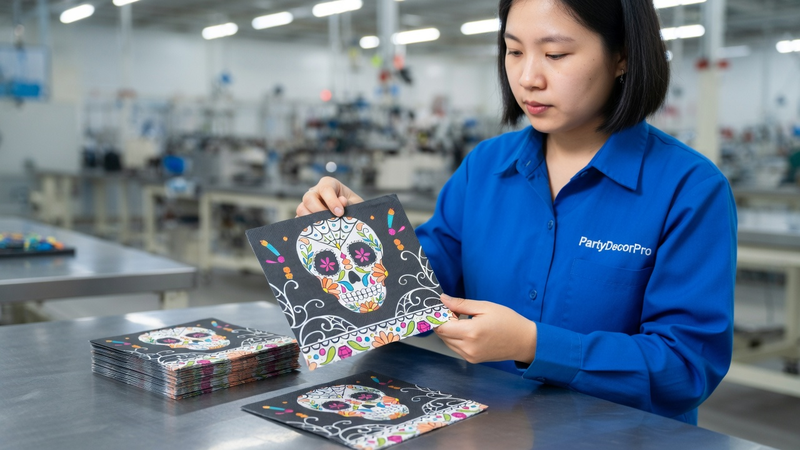 custom napkins Manufacturing Process 