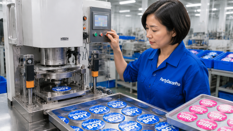 custom pinback Manufacturing Process 