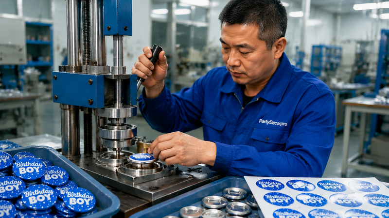 custom pinback Manufacturing Process 